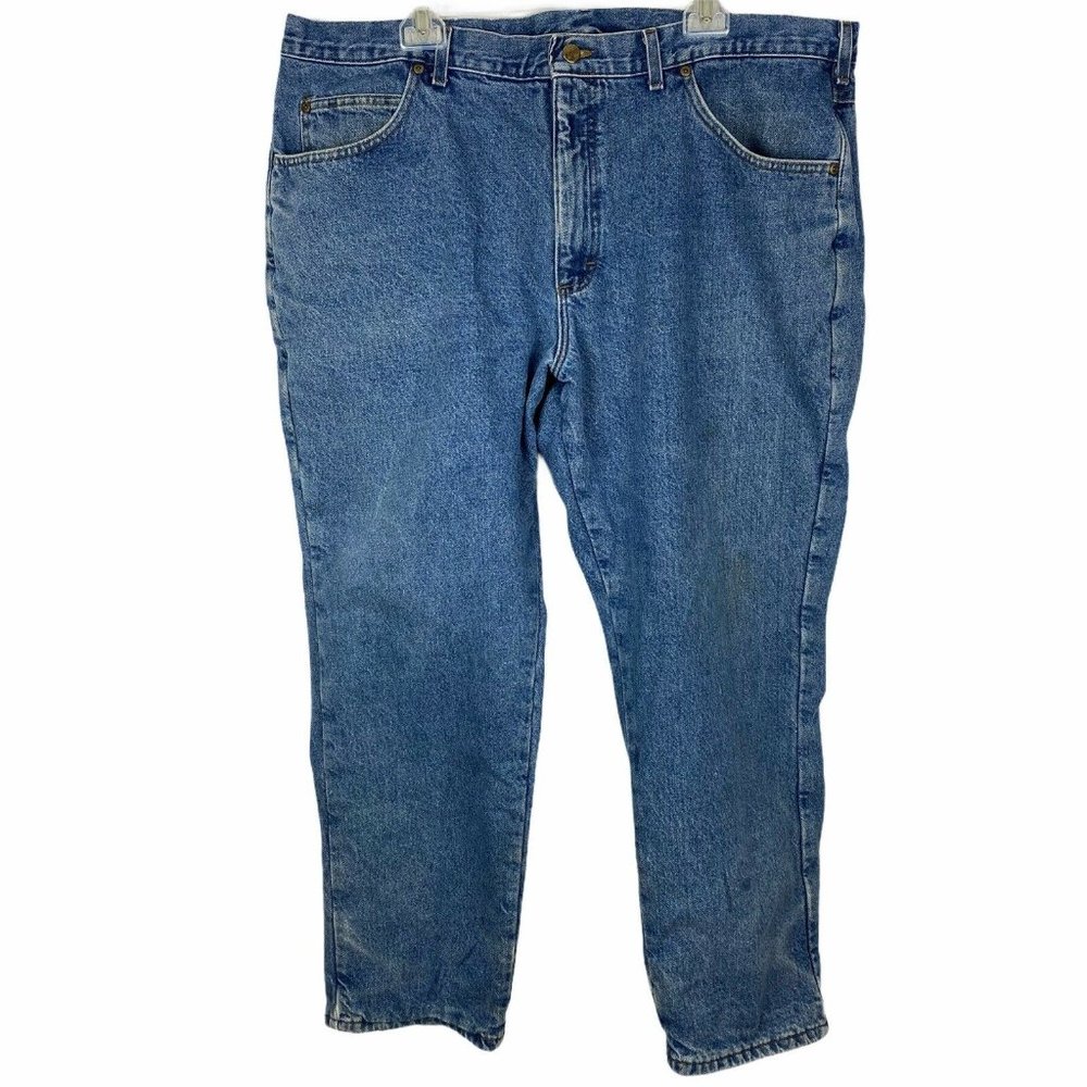 L.L. Bean Denim Jeans Flannel Lined Insulated Cotton Blue